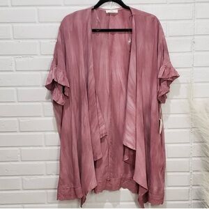 Hummingbird | Mauve Tie-dye Kimono